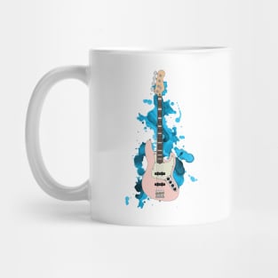 J-style Bass Guitar Pink Color Mug